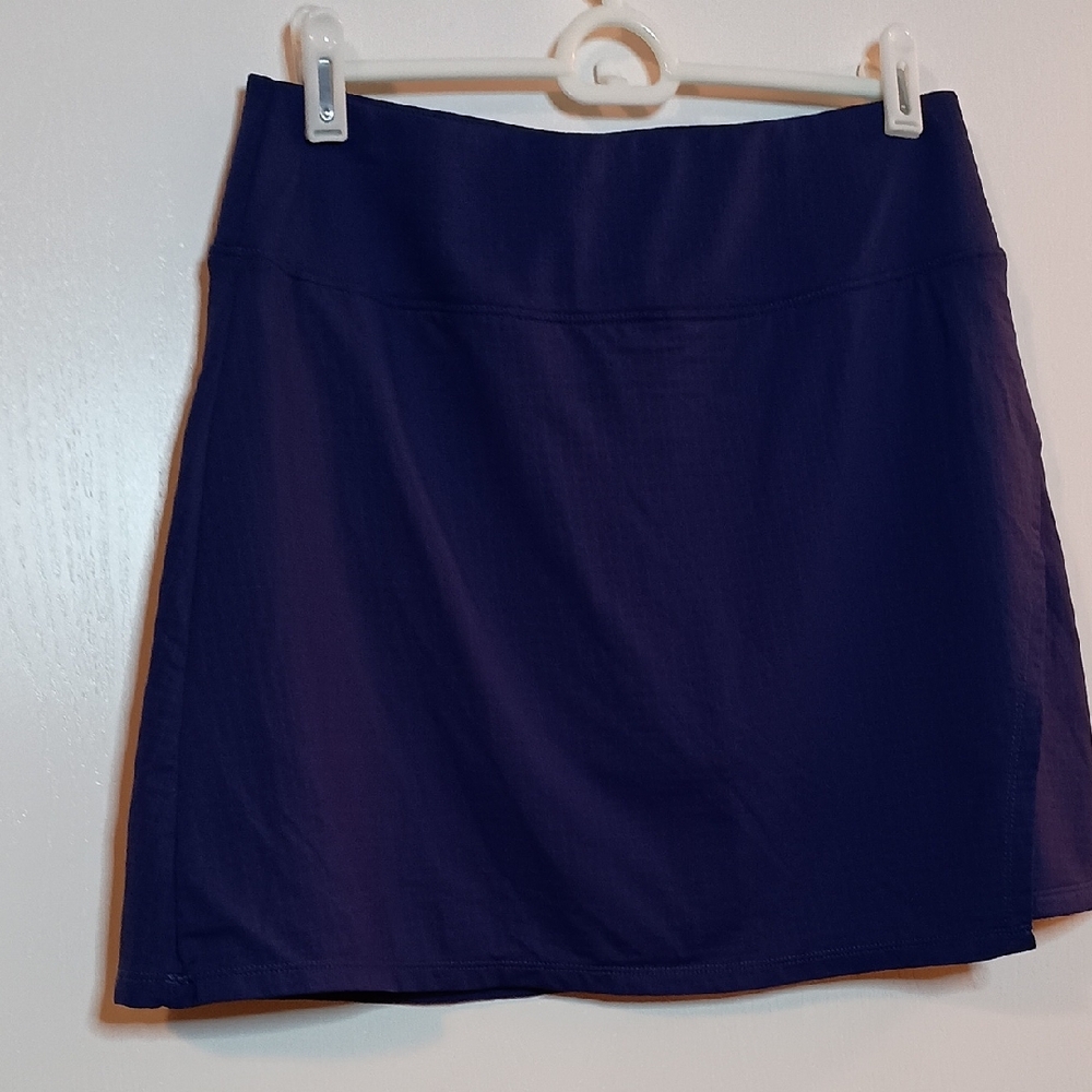 Ibkul Elegant Purple A-Line Skort